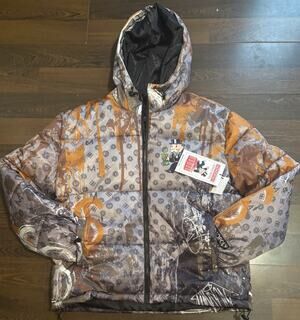 Tango Hotel Monopoly Hooded Puffer Jacket Men's L NWT Rare